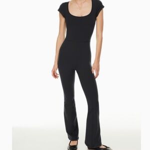 Wilfred Midnight Black Flare Jumpsuit